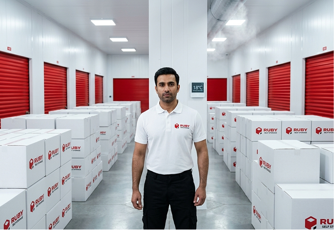 Climate controlled storage at Ruby self storage