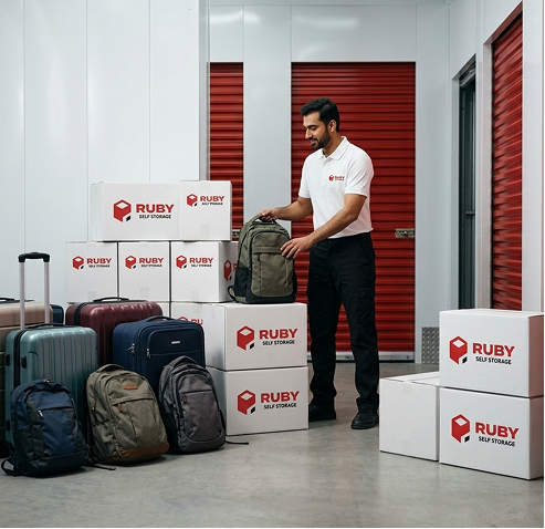Book luggage storage with Ruby self storage