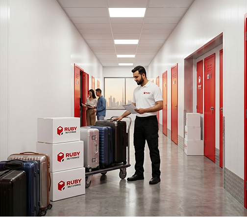 Choose Ruby luggage storage for extra space