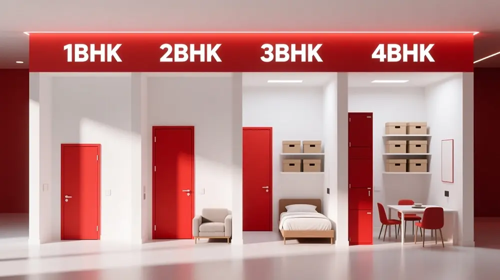 1BHK, 2BHK, 3BHK & 4BHK Unit Size Apartments in the UAE