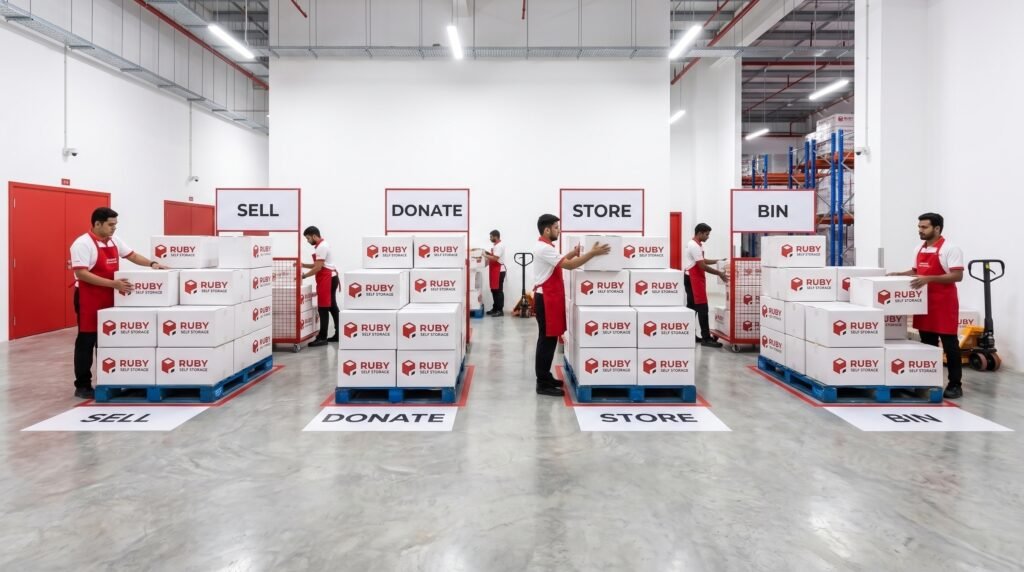sell donate store or bin